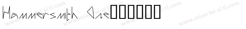 Hammersmith One字体转换